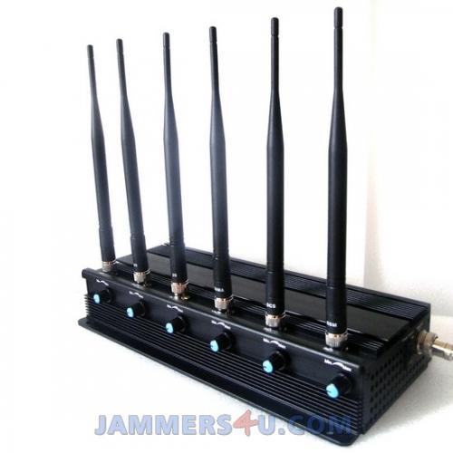 Drone UAV RC Jammer 12W 6 Band up to 100m