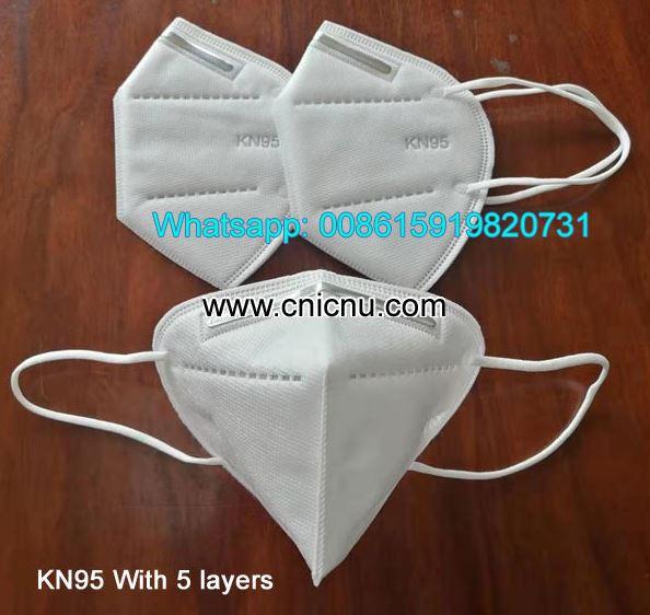 KN95 Face Masks KN95 Mouth Masks with 5layers Outside Bridge of the No