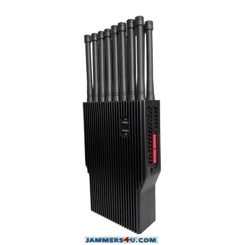 16 Antenna 16W Jammer 5G 5Ghz 3G 4G LTE GPS RC WIFI up to 30m