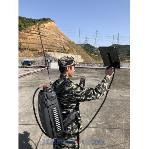 Manpack Drone UAV RC portable Jammer 104-110W up to 1500m