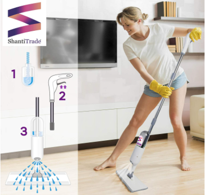 Spray Mop Scrubber per pavimenti by ShantiTrade