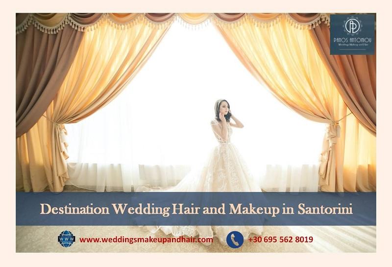 Destination Wedding Hair and Makeup Santorini