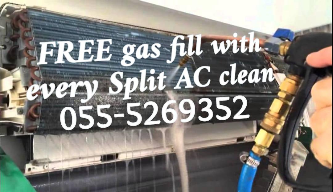 ac repair sharjah 055-5269352 ajman split maintenance clean gas duct p