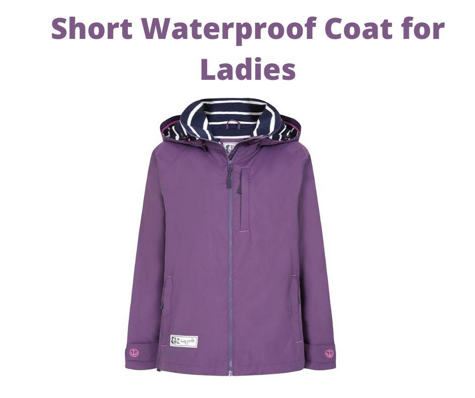Short Waterproof Coat for Ladies